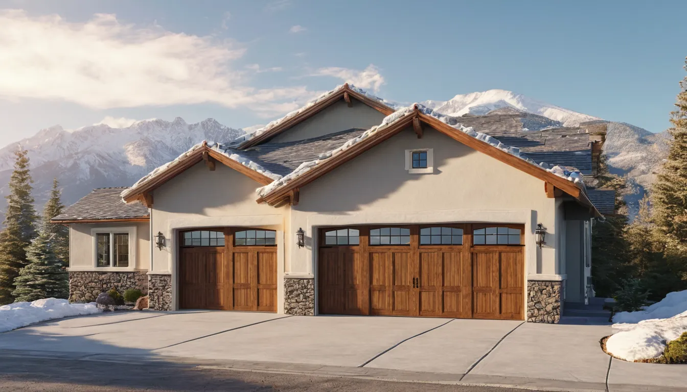 A home in the Salt Lake City area with a new garage door